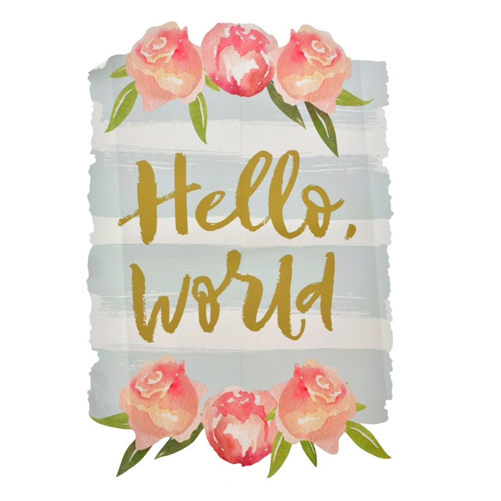 Hello World - Wall Decal - Nursery Decor